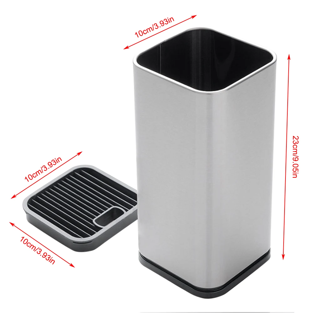 Knife Holder 430 Stainless Steel Knife Block with Slots for Scissors Space Saver Knives Storage
Knife Holder 430 Stainless Steel Knife Block with Slots for Scissors Space Saver Knives Storage