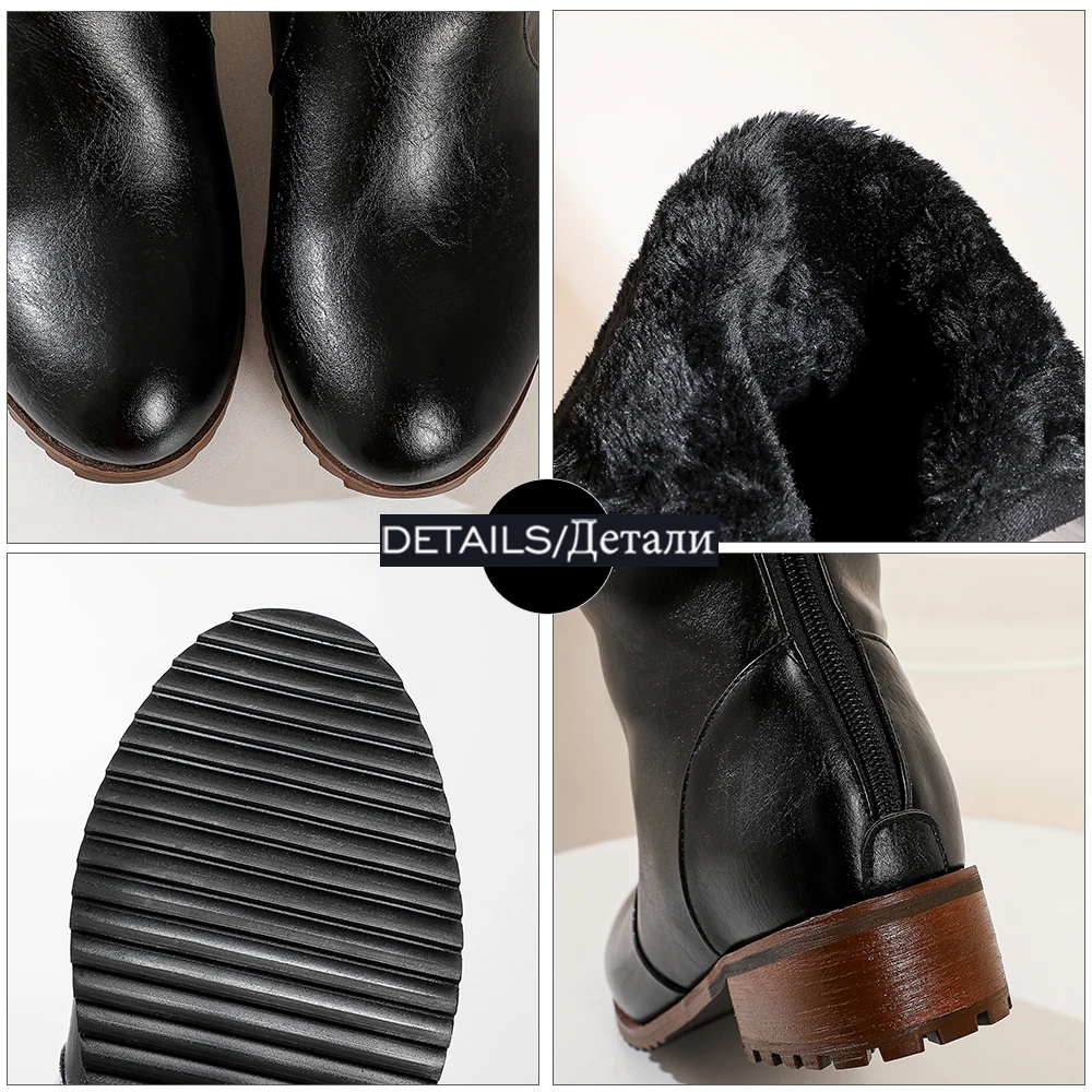 WETKISS Knee Boots Women Cross Tied Buckle Strap Knight Flat Platform Skid Proof Winter Boot Ladies Shoes Motorcycle Chunky Heel
WETKISS Knee Boots Women Cross Tied Buckle Strap Knight Flat Platform Skid Proof Winter Boot Ladies Shoes Motorcycle Chunky Heel