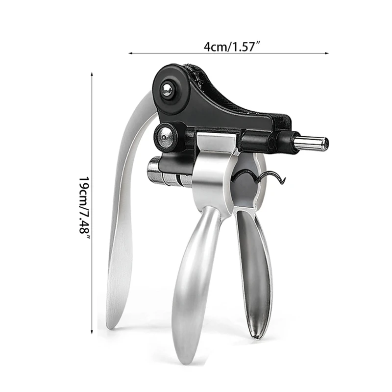Rabbit Wine Bottle Opener Corkscrew Set Wine Opener Kit with Foil Cutter,Wine Stopper and Extra Spiral,5 Pieces
Rabbit Wine Bottle Opener Corkscrew Set Wine Opener Kit with Foil Cutter,Wine Stopper and Extra Spiral,5 Pieces