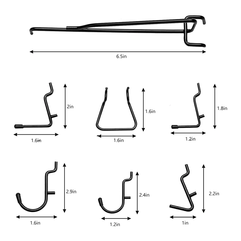 211 Pcs Pegboard Hooks Assortment with 3 Baskets Organizing Tools Garage Storage System for Kitchen Craft Room Black
211 Pcs Pegboard Hooks Assortment with 3 Baskets Organizing Tools Garage Storage System for Kitchen Craft Room Black