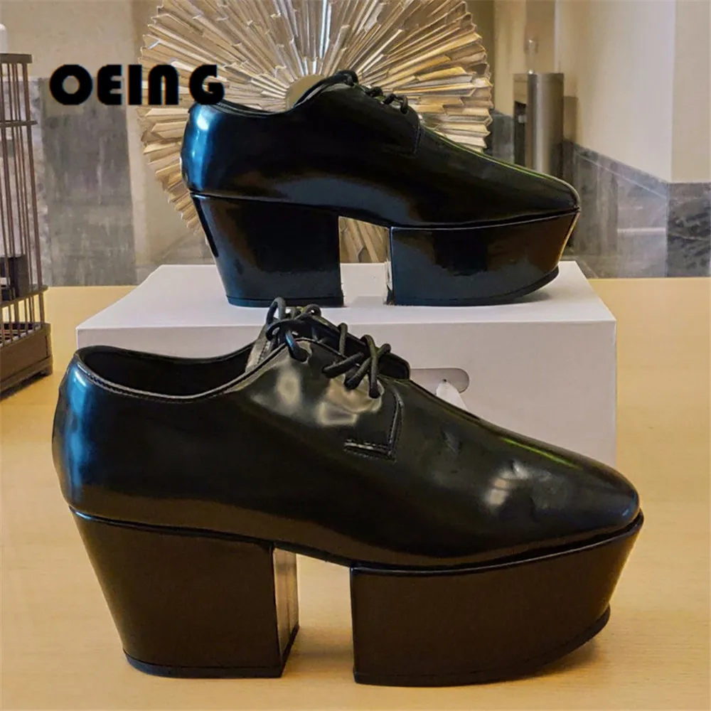 2021 Fall Winter New Platform Casual Leather Oxfords Thick Bottom Ladies Wedge Pumps Thick-Soled Fashion Brand Leisure Shoes
2021 Fall Winter New Platform Casual Leather Oxfords Thick Bottom Ladies Wedge Pumps Thick-Soled Fashion Brand Leisure Shoes