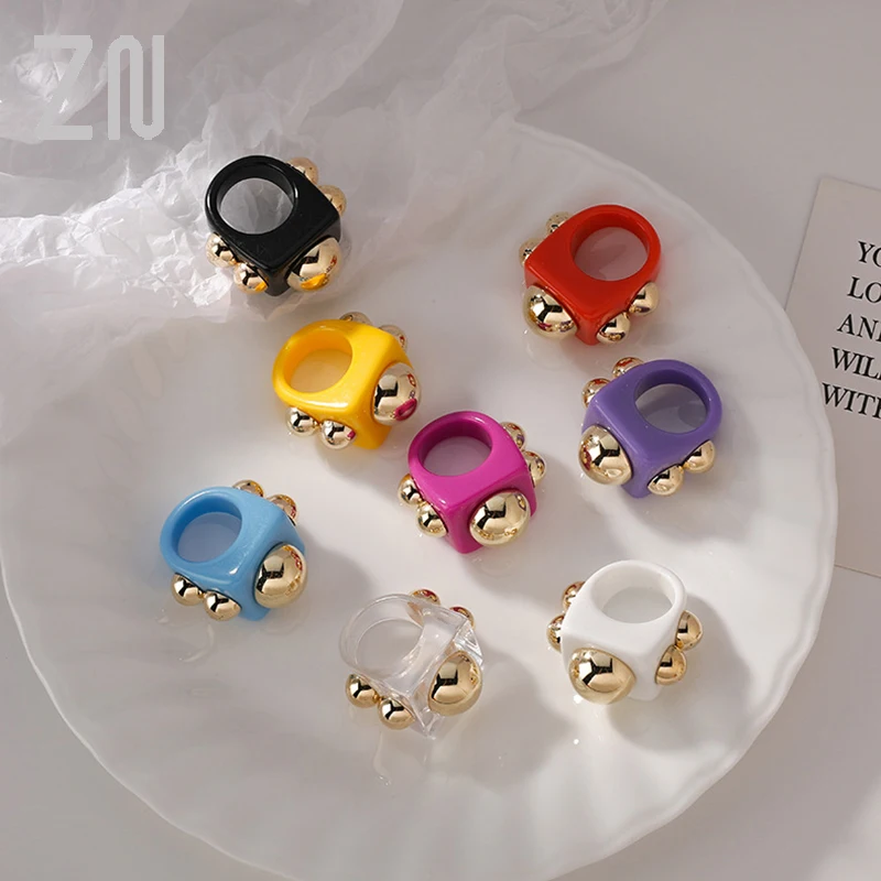 2021 New Golden Bead Thick Geometric Resin Acrylic Square Rings For Women Friends Couple Jewelry Trendy Travel Jewelry Gift
2021 New Golden Bead Thick Geometric Resin Acrylic Square Rings For Women Friends Couple Jewelry Trendy Travel Jewelry Gift