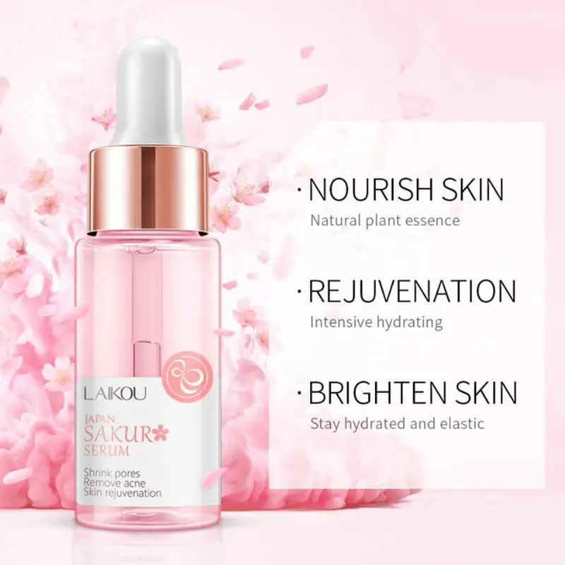 17ml Sakura Facial Serum Hyaluronic acid Moisturizing Vitamin C Essence Nourishing Skin Shrinking Pores Remove Acne Face Care
17ml Sakura Facial Serum Hyaluronic acid Moisturizing Vitamin C Essence Nourishing Skin Shrinking Pores Remove Acne Face Care