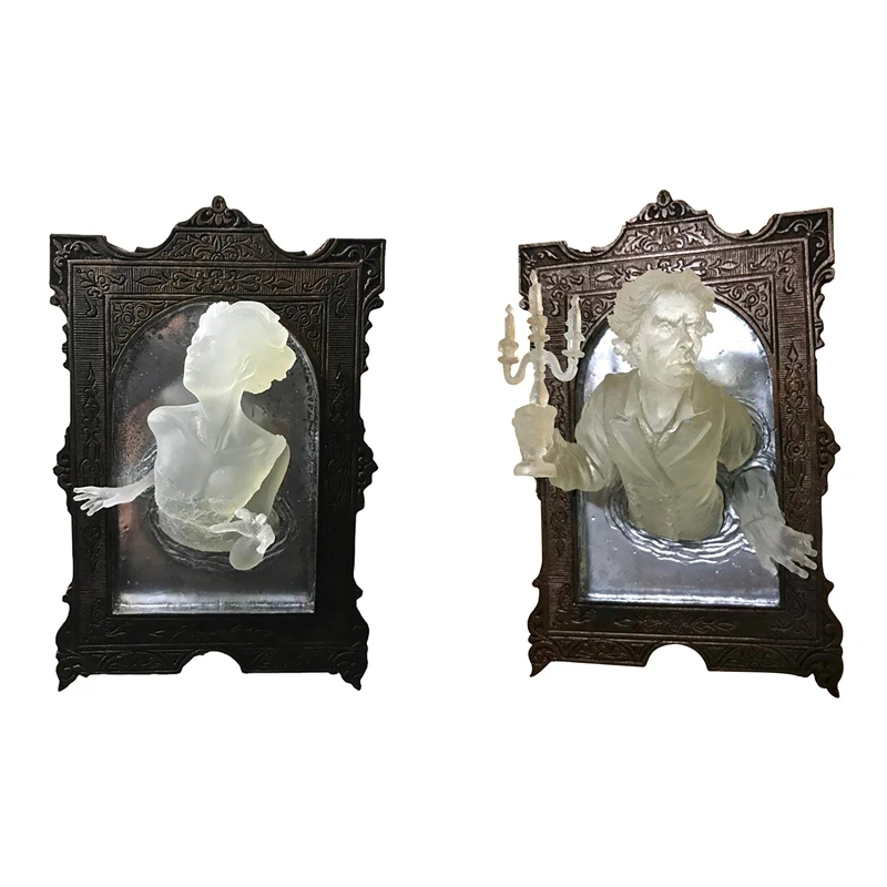 Spooky Wall Sculptures Ghosts Emerging From a Mirror Decoration Resin Luminous Home Decoration Accessories
Spooky Wall Sculptures Ghosts Emerging From a Mirror Decoration Resin Luminous Home Decoration Accessories