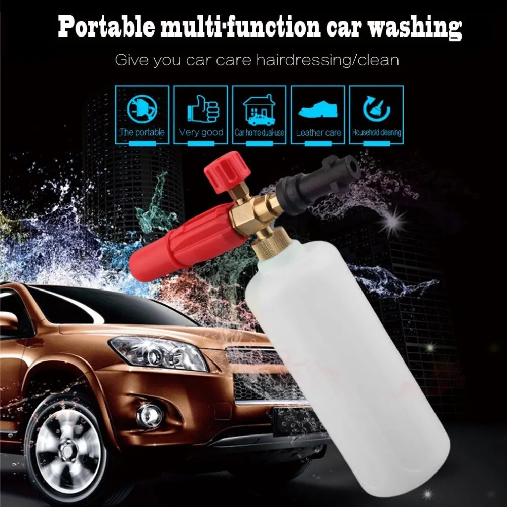 New High Pressure Brass Foam Gun With 1L Measuring Bottle For Karcher K Series Vehicle Car Washer Snow Foam Lance
New High Pressure Brass Foam Gun With 1L Measuring Bottle For Karcher K Series Vehicle Car Washer Snow Foam Lance