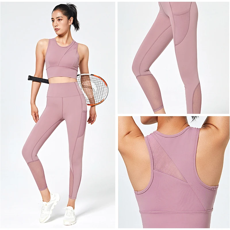 Женская одежда, комплекты для йоги, тренажерного зала, бесшовные леггинсы для фитнеса, дышащий сетчатый жилет + штаны для бега, Женская Спорт...
Женская одежда, комплекты для йоги, тренажерного зала, бесшовные леггинсы для фитнеса, дышащий сетчатый жилет + штаны для бега, Женская Спорт...