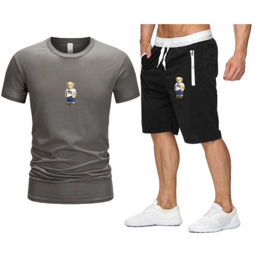 2021 New Summer Oversized T-shirt Harajuku Little Bear Printing Brand Men Beach Shorts Sets Streetwear Tracksuit Men's Clothing
2021 New Summer Oversized T-shirt Harajuku Little Bear Printing Brand Men Beach Shorts Sets Streetwear Tracksuit Men's Clothing
