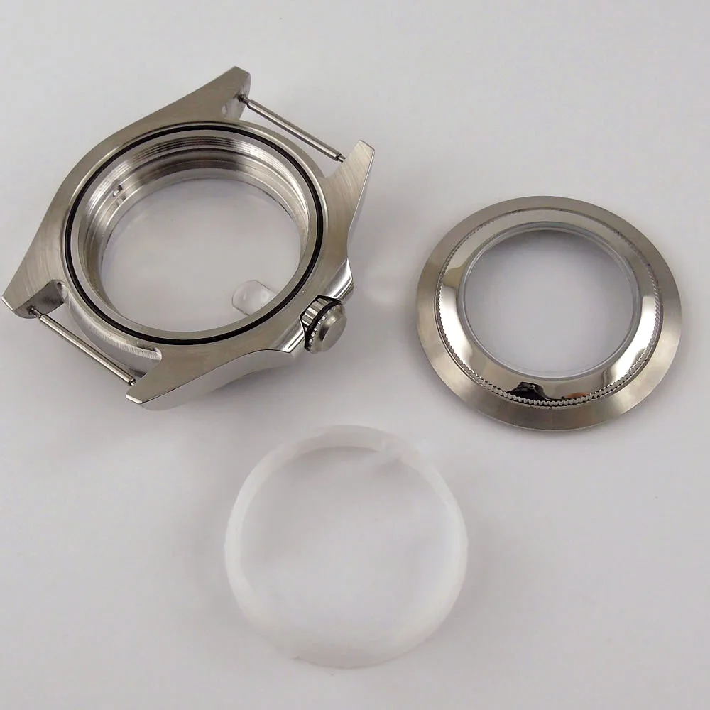 Fit NH35 Automatic Movement New 43mm Watch Case with Transparent Backcover Rotating Bezel
Fit NH35 Automatic Movement New 43mm Watch Case with Transparent Backcover Rotating Bezel