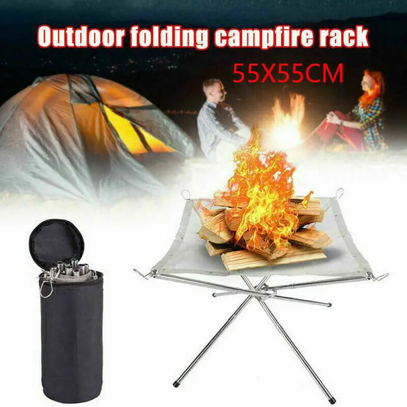Portable Fire Pit Mesh Folding Bonfire Stand Outdoor Camping Hiking BBQ Patio Barbecue Bonfire Stand
Portable Fire Pit Mesh Folding Bonfire Stand Outdoor Camping Hiking BBQ Patio Barbecue Bonfire Stand