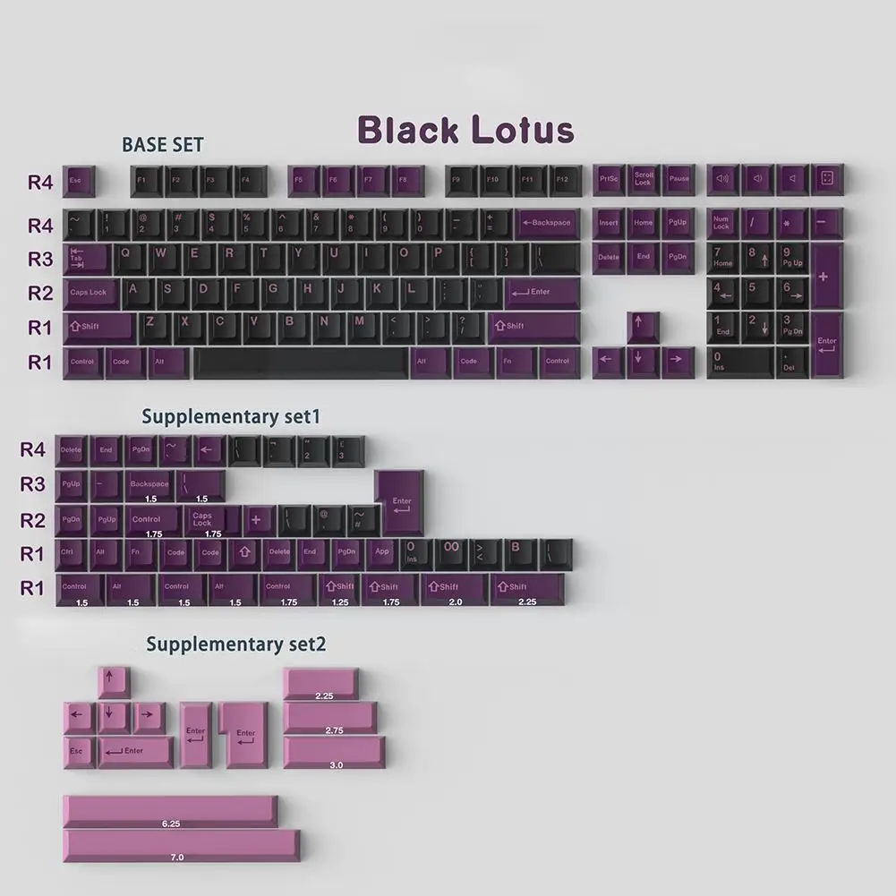 For Gmk Black Black Black Purple Abs Two-color 167- Cap Molding Height Board Original Mechanica R3u0
For Gmk Black Black Black Purple Abs Two-color 167- Cap Molding Height Board Original Mechanica R3u0
