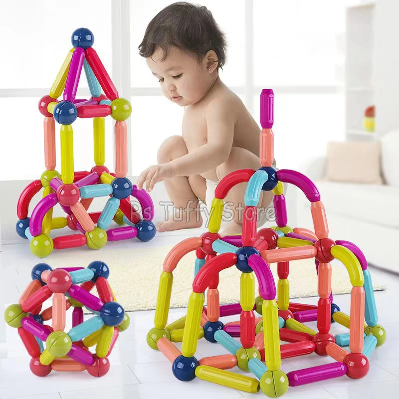 Big Size Kids Magnetic Constructor Block Set Magnet Stick Rod Building Blocks Montessori Toys for Boy Girl Magnets Bricks Gifts
Big Size Kids Magnetic Constructor Block Set Magnet Stick Rod Building Blocks Montessori Toys for Boy Girl Magnets Bricks Gifts