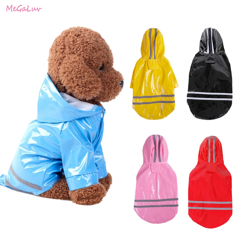 Spring Summer Cartoon Dog Raincoat Reflective PU Puppy Pet Rain Coat Hooded Waterproof Dog Jacket Clothes For Small Medium Dogs
Spring Summer Cartoon Dog Raincoat Reflective PU Puppy Pet Rain Coat Hooded Waterproof Dog Jacket Clothes For Small Medium Dogs