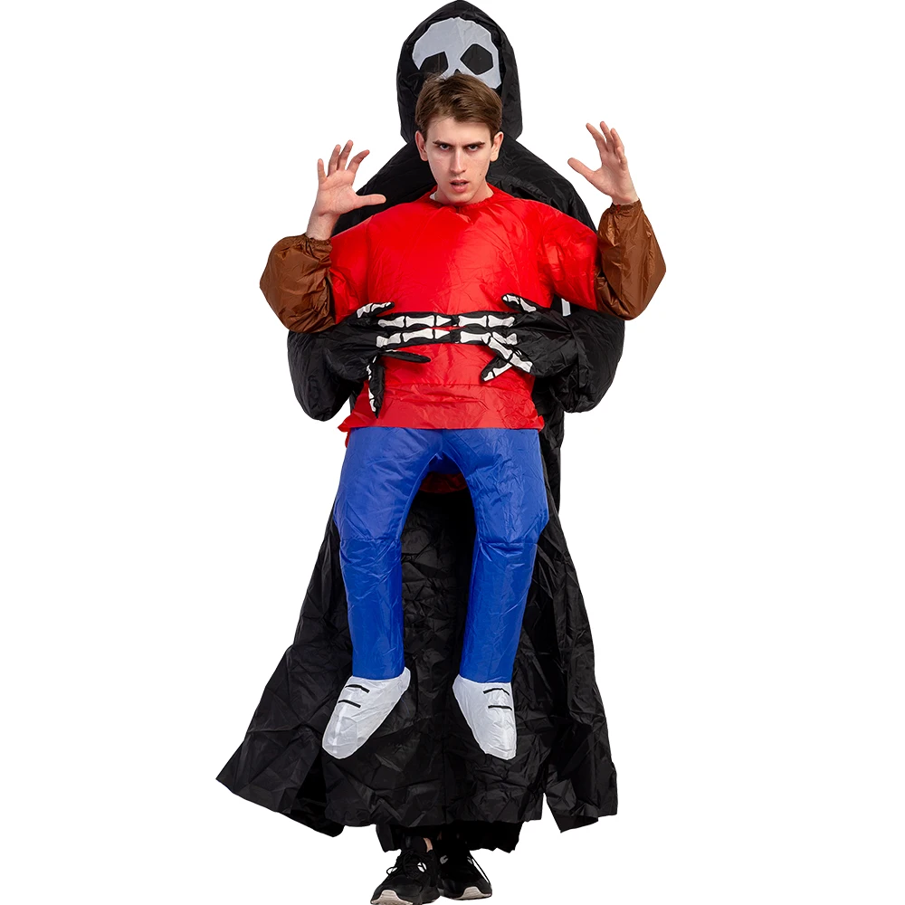 Inflatable Costumes Grim Reaper Halloween Scary Skeleton Fancy Party Dress Cosplay Costume Monster Ghost for Adult Jumpsuit
Inflatable Costumes Grim Reaper Halloween Scary Skeleton Fancy Party Dress Cosplay Costume Monster Ghost for Adult Jumpsuit