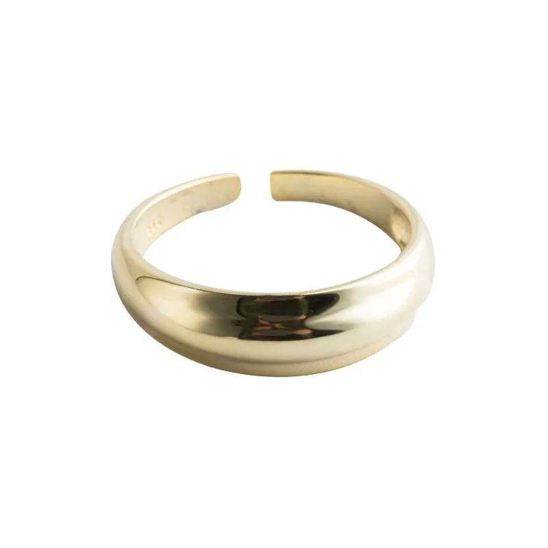 Leouerry 925 Sterling Silver Golssy Curved Surface Rings Gold Simple Wild Elegant Open Rings for Women Fine Silver 925 Jewelry
Leouerry 925 Sterling Silver Golssy Curved Surface Rings Gold Simple Wild Elegant Open Rings for Women Fine Silver 925 Jewelry