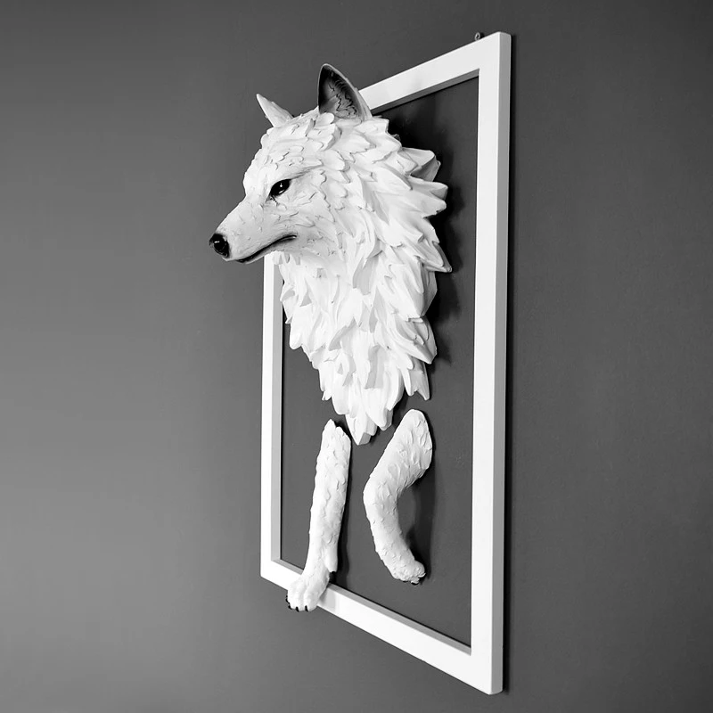 Bar Wall Decoration 3D Wall Hanging Simulated Wolf Head European Style Living Room Creative Background Wall Pendant
Bar Wall Decoration 3D Wall Hanging Simulated Wolf Head European Style Living Room Creative Background Wall Pendant