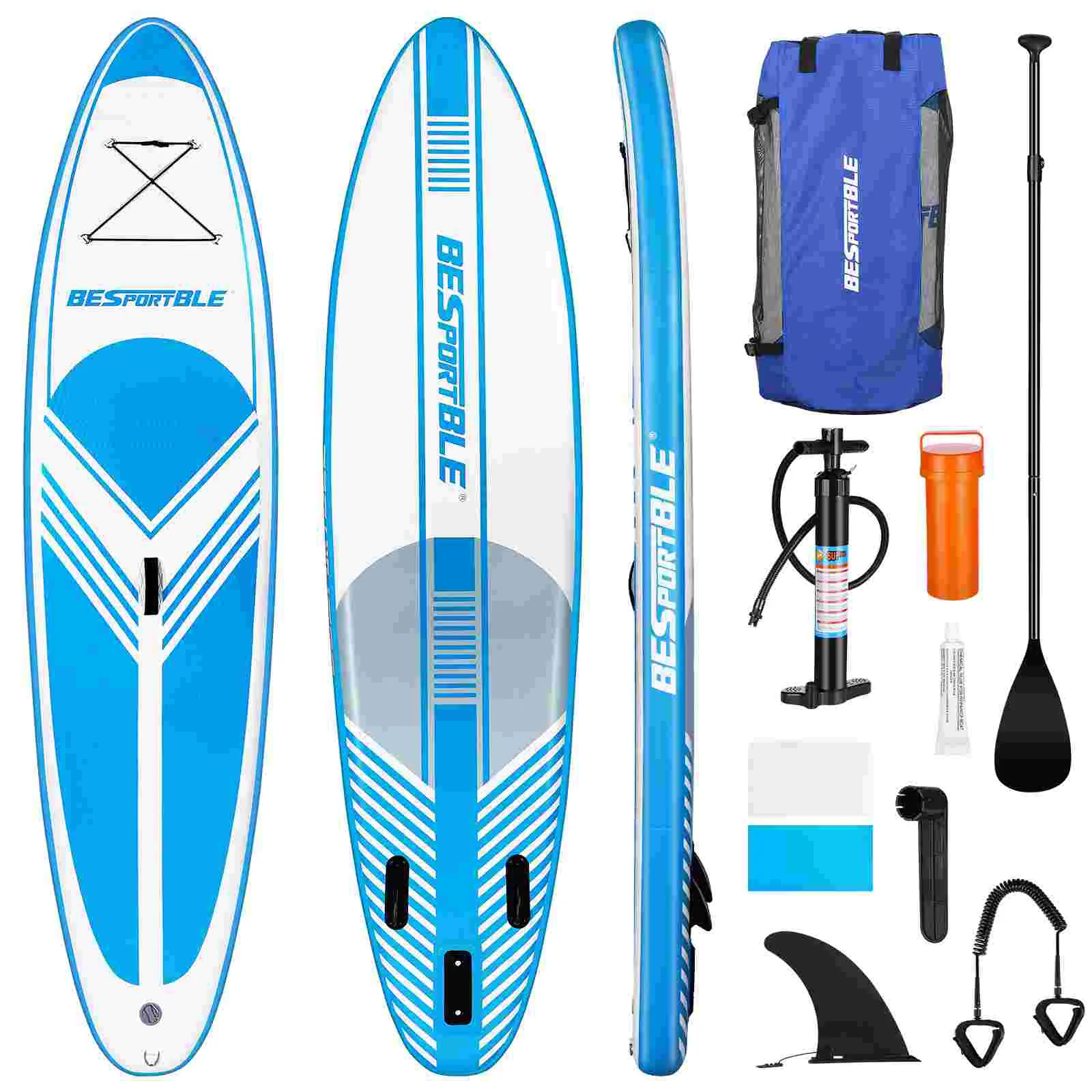 BESPORTBLE Inflatable Paddle Board Surfboard Non-slip Deck 120x30x6" Standing Board with Paddle Pump Removable Fin Air
BESPORTBLE Inflatable Paddle Board Surfboard Non-slip Deck 120x30x6" Standing Board with Paddle Pump Removable Fin Air