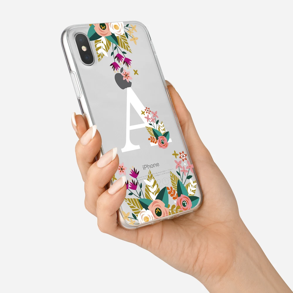 Custom Flower Wreath Frame Classy Girl Initials Alphabet Phone Case For iPhone XS Max X XR 11 Pro Max 8 8Plus X 7 7Plus Soft TPU
Custom Flower Wreath Frame Classy Girl Initials Alphabet Phone Case For iPhone XS Max X XR 11 Pro Max 8 8Plus X 7 7Plus Soft TPU