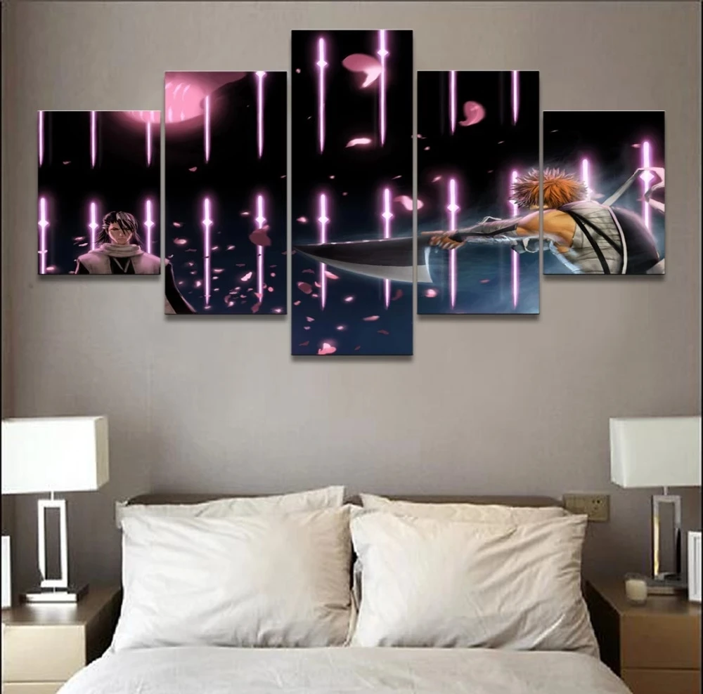 5 Panel Anime Bleach Byakuya Kuchiki Ichigo Kurosaki Pictures Wall Art Painting Canvas Home Decor Boys Room Print Modern Artwork
5 Panel Anime Bleach Byakuya Kuchiki Ichigo Kurosaki Pictures Wall Art Painting Canvas Home Decor Boys Room Print Modern Artwork