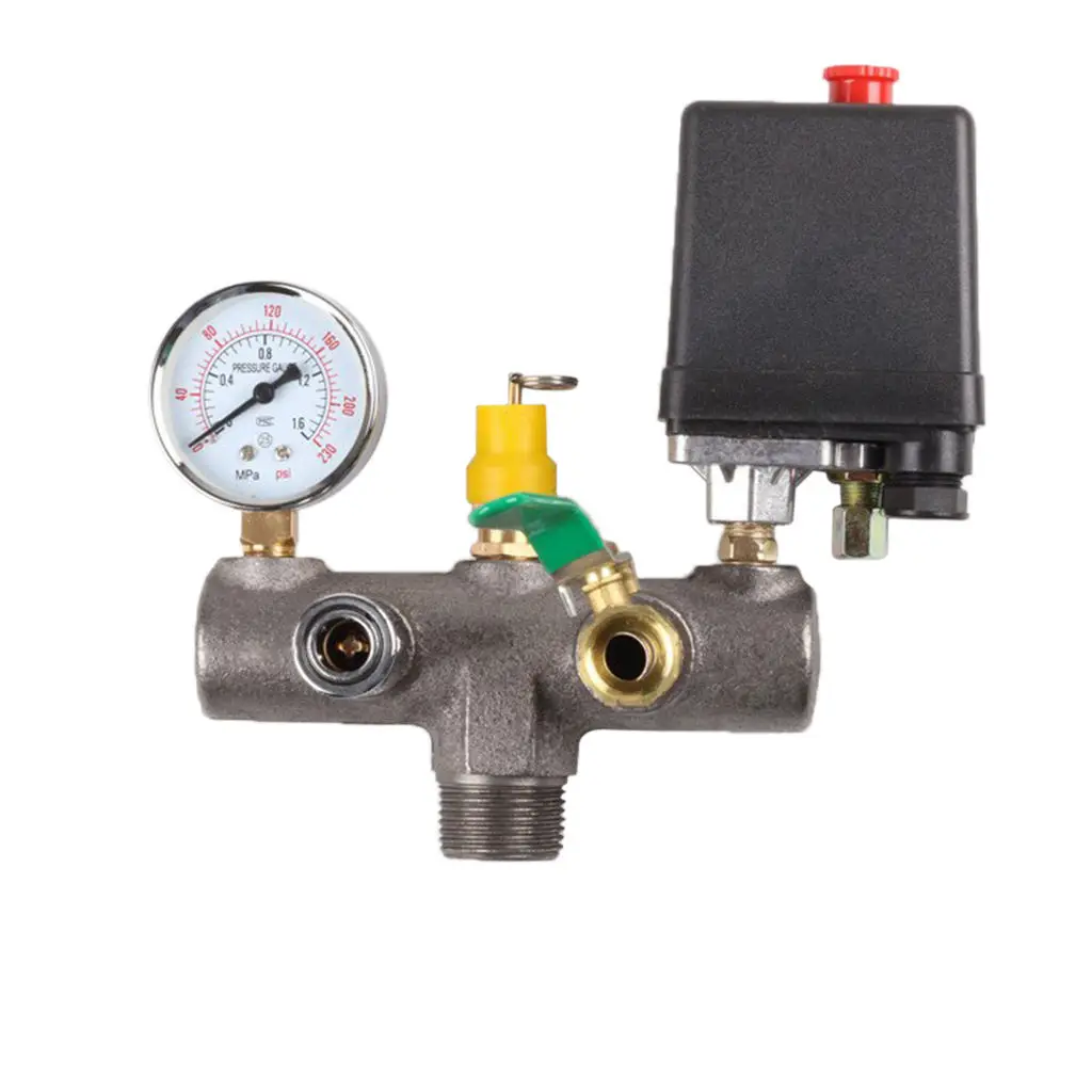 70-120PSI переключатель контроля давления воздушного компрессора с регулятором давления, манометры, комплект фитингов для предохранительных к...
70-120PSI переключатель контроля давления воздушного компрессора с регулятором давления, манометры, комплект фитингов для предохранительных к...