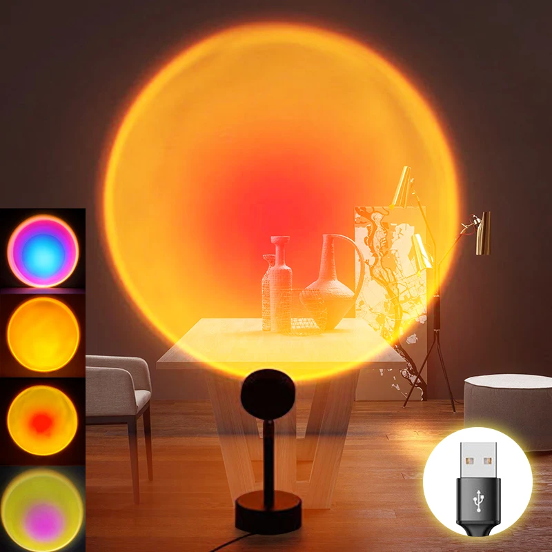 Sun Sunset Rainbow Atmosphere Night USB Home Decor Room Laser Mini Projector Lamp 360 Degree Rotation,4 Replaceable Lamp Film 
Sun Sunset Rainbow Atmosphere Night USB Home Decor Room Laser Mini Projector Lamp 360 Degree Rotation,4 Replaceable Lamp Film