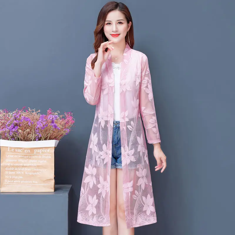 Kimono Cardigan Mujer Transparent Spring Long Sleeve Lace Jacket Women Korean Fashion Clothing Shirt Mesh 2022 Plus Size Y951
Kimono Cardigan Mujer Transparent Spring Long Sleeve Lace Jacket Women Korean Fashion Clothing Shirt Mesh 2022 Plus Size Y951