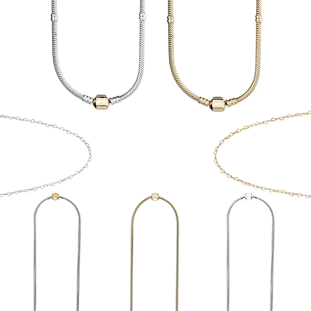 Real 925 Sterling Silver Basic Pendant Necklace Gold Silver Necklace Size 45CM For Women Pendant Jewelry
Real 925 Sterling Silver Basic Pendant Necklace Gold Silver Necklace Size 45CM For Women Pendant Jewelry