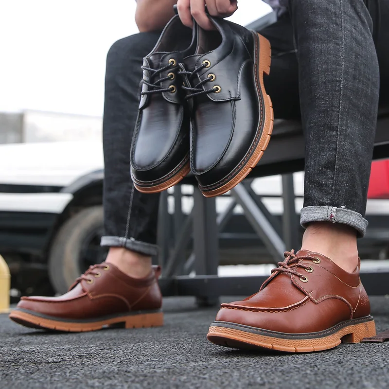 New 2019 Oxfords Genuine Leather Men Shoes Fashion Casual Slip On Formal Business Wedding Dress Shoes Drop Shipping
New 2019 Oxfords Genuine Leather Men Shoes Fashion Casual Slip On Formal Business Wedding Dress Shoes Drop Shipping