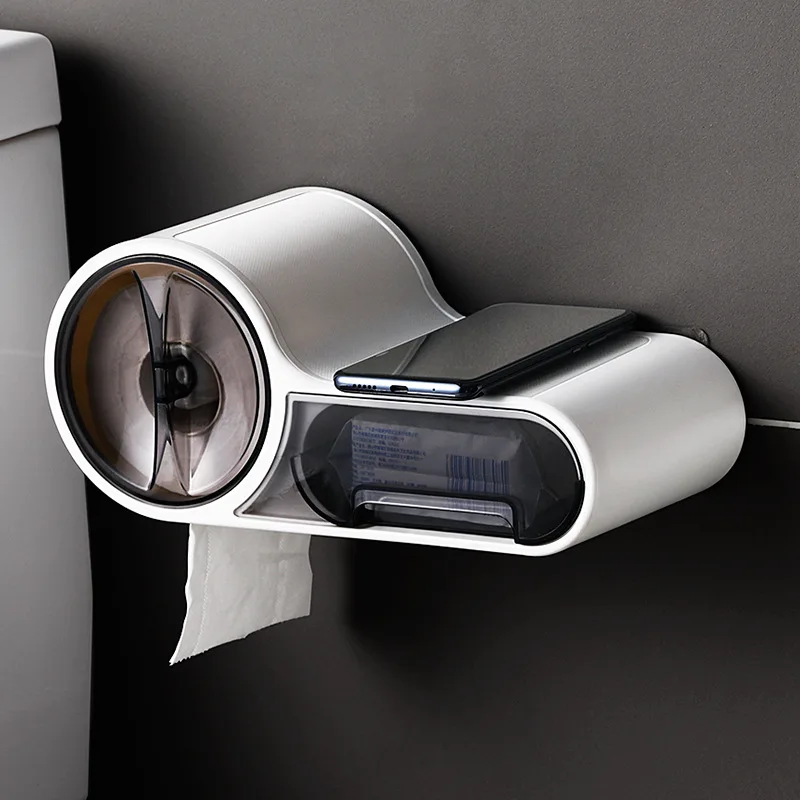 Multifunctional Bathroom Toilet Paper Holder Rack Waterproof Wall Mounted Tissue Box Toilet Dispenser Roll Paper Storage Box
Multifunctional Bathroom Toilet Paper Holder Rack Waterproof Wall Mounted Tissue Box Toilet Dispenser Roll Paper Storage Box