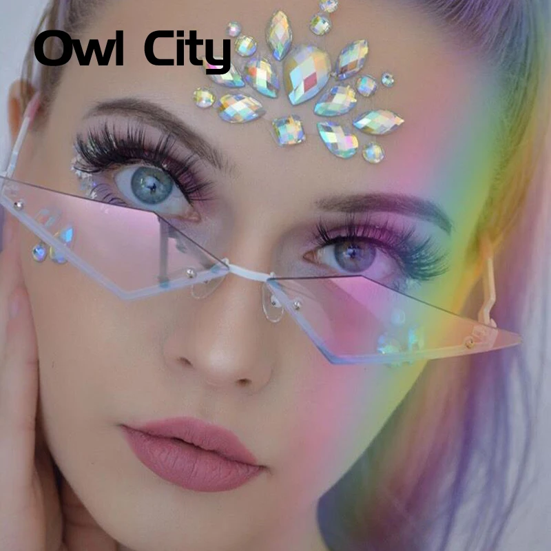 Vintage Cat Eye Sunglasses Women Rimless Mirror Retro Small Cateye Sun Glasses Men Brand Designer Punk Eyewear UV400 
Vintage Cat Eye Sunglasses Women Rimless Mirror Retro Small Cateye Sun Glasses Men Brand Designer Punk Eyewear UV400