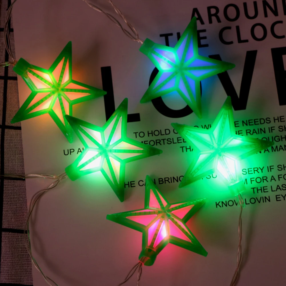 10 LED Plastic Lights String Star Muslim Ramadan Battery Lanterns Eid Mubarak Five Pointed Star Festival Home Party Decorative L
10 LED Plastic Lights String Star Muslim Ramadan Battery Lanterns Eid Mubarak Five Pointed Star Festival Home Party Decorative L