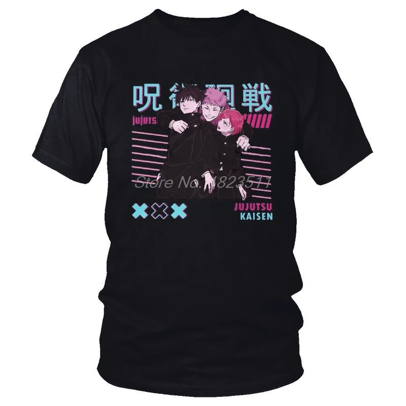 Kaisen Jujutsu T-Shirts Men Novelty T Shirts Short Sleeve Yuji Itadori Megumi Fushiguro Nobara Kugisaki Tshirts Cotton Tee Top
Kaisen Jujutsu T-Shirts Men Novelty T Shirts Short Sleeve Yuji Itadori Megumi Fushiguro Nobara Kugisaki Tshirts Cotton Tee Top