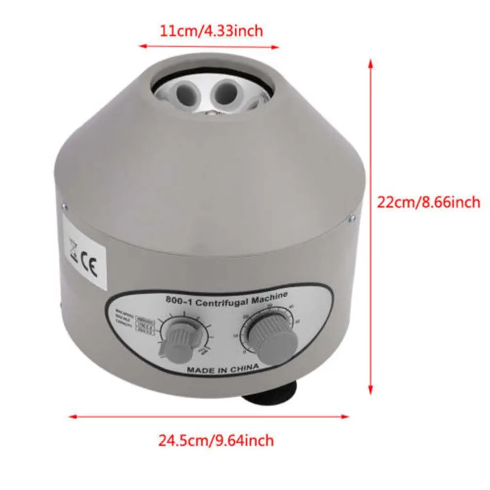 800D Desktop Electric Lab Centrifuge Laboratory Practice 4000rpm Large Capacity Easy to Operate
800D Desktop Electric Lab Centrifuge Laboratory Practice 4000rpm Large Capacity Easy to Operate