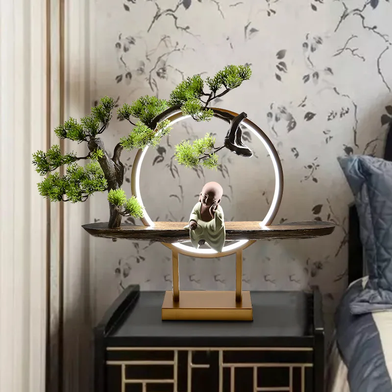 Chinese Aluminum Ring Zen Ornaments Creative Table Lamp Living Room Home Fortune Tea Ceremony Decor Table Lamp
Chinese Aluminum Ring Zen Ornaments Creative Table Lamp Living Room Home Fortune Tea Ceremony Decor Table Lamp