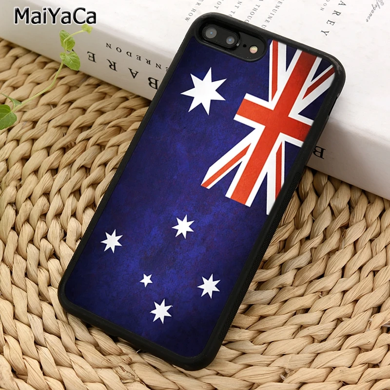 MaiYaCa Австралийский флаг японский аниме чехол для телефона iPhone X XR XS 11 12 Pro MAX 5 6 7 8 Plus