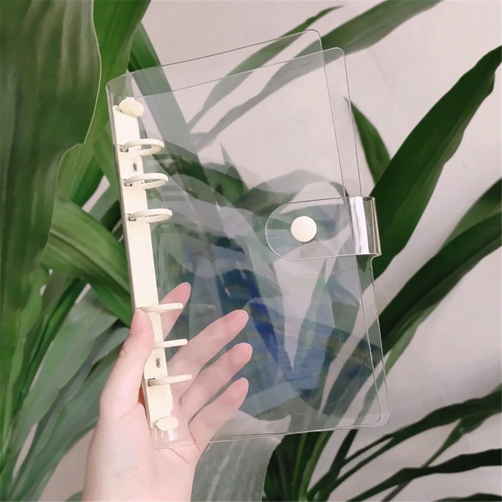 A5 A6 Transparent PVC Loose-Leaf Notebook Cover Macaron Colorful 6 Ring Binder Journal Planner Stationery School Supplies
A5 A6 Transparent PVC Loose-Leaf Notebook Cover Macaron Colorful 6 Ring Binder Journal Planner Stationery School Supplies