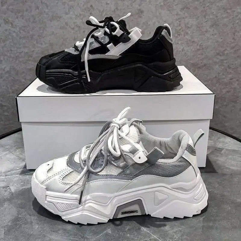 Woman Vulcanize Shoes Platform Chunky Sneakers Designers Black Comfort Woman Casual Shoes Tennis Female High Sneaker Autumn 2021
Woman Vulcanize Shoes Platform Chunky Sneakers Designers Black Comfort Woman Casual Shoes Tennis Female High Sneaker Autumn 2021