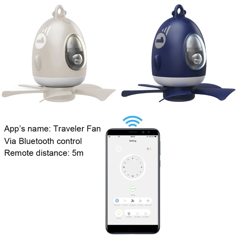 7inch USB Ceiling Fan Smart App Control Timer LED Lamp 4 Speed Fan for Camper Outdoor Bedroom H3CA
7inch USB Ceiling Fan Smart App Control Timer LED Lamp 4 Speed Fan for Camper Outdoor Bedroom H3CA