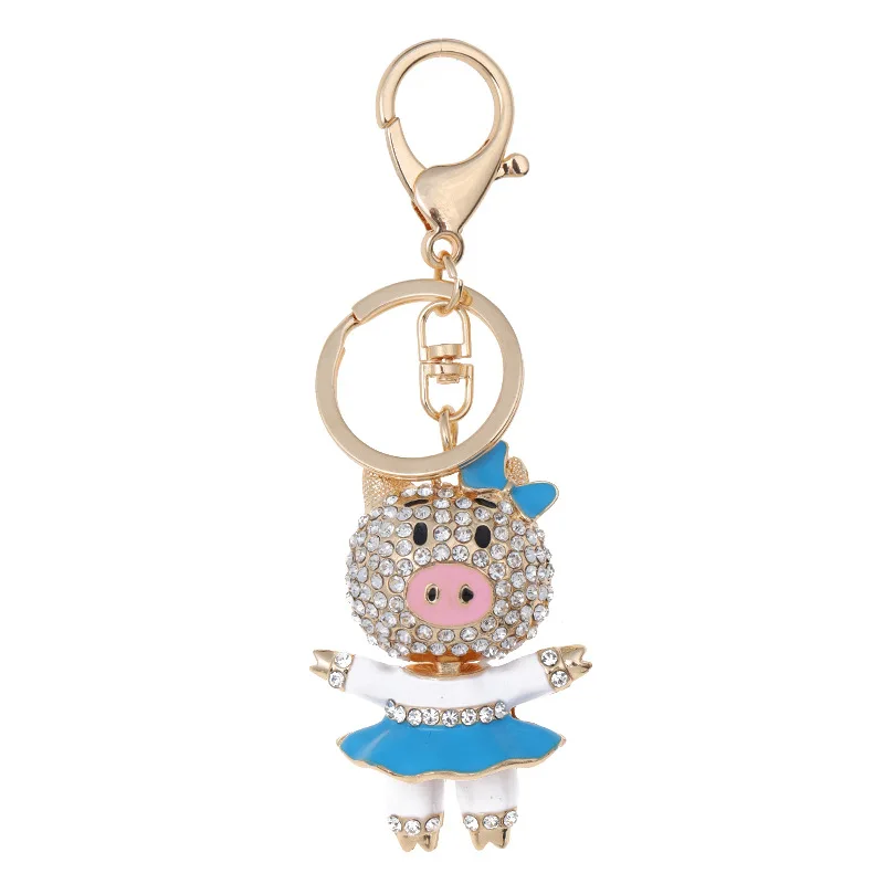 Factory direct metal keychain pig chick pendant DIY rhinestone key chain piggy couple bag accessories wholesale
Factory direct metal keychain pig chick pendant DIY rhinestone key chain piggy couple bag accessories wholesale