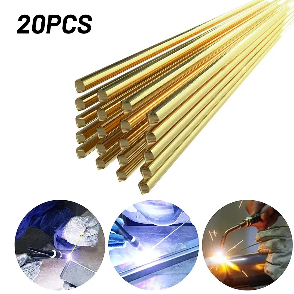 20 Pcs Brass Welding Wire Low Temperature Brazing Rods 1.6*250mm For Soldering Iron Welding Equipment Accessories
20 Pcs Brass Welding Wire Low Temperature Brazing Rods 1.6*250mm For Soldering Iron Welding Equipment Accessories