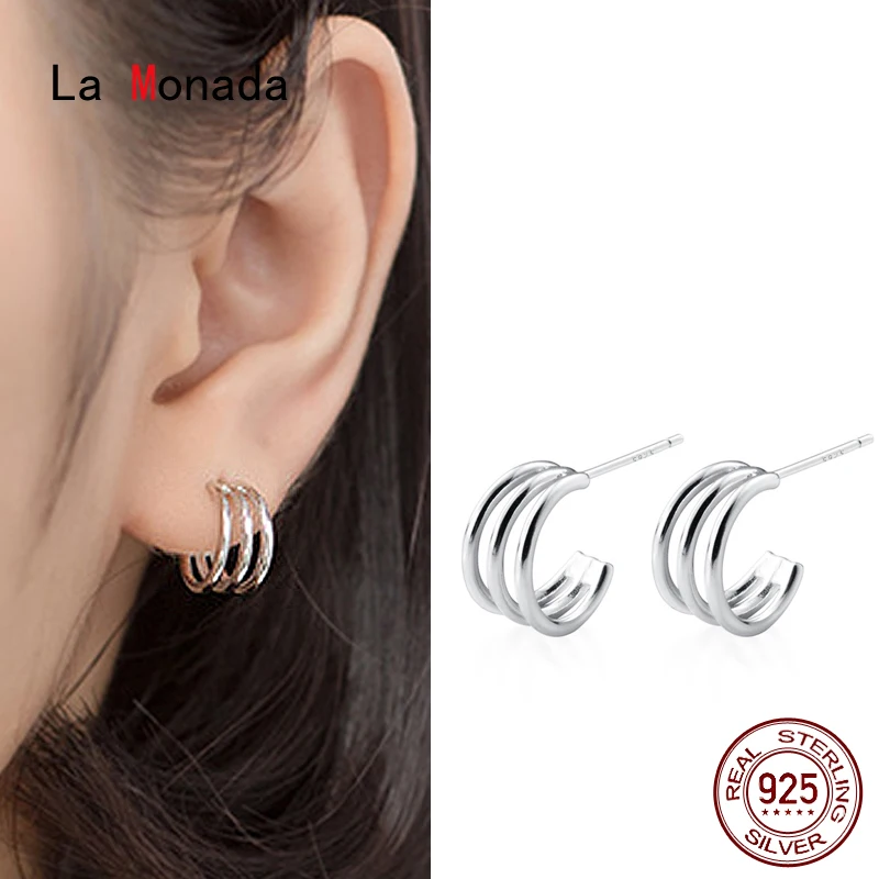 La Monada Ear Piercing Stud Earrings For Girls Women Silver 925 Line Hollow Silver Earrings 925 Sterling Silver Earrings Woman
La Monada Ear Piercing Stud Earrings For Girls Women Silver 925 Line Hollow Silver Earrings 925 Sterling Silver Earrings Woman