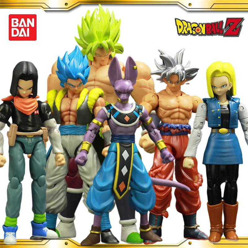 Оригинальные фигурки BANDAI Dragon Ball Beerus Broli Vegetto Son Gohan Zamasu из аниме, коллекционные модели игрушек
Оригинальные фигурки BANDAI Dragon Ball Beerus Broli Vegetto Son Gohan Zamasu из аниме, коллекционные модели игрушек