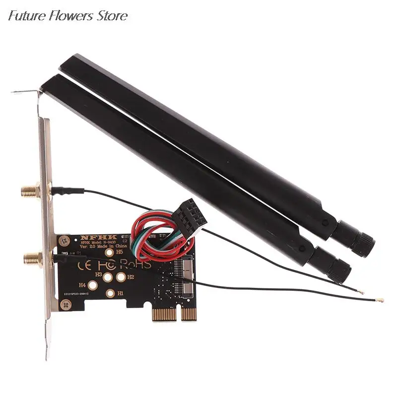 1 set PCIe x1 to BCM94360CS2 WiFi Module Wireless Network Card Adapter Card Adapter
1 set PCIe x1 to BCM94360CS2 WiFi Module Wireless Network Card Adapter Card Adapter