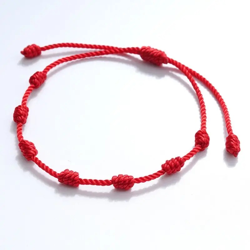 2Pcs 7 Knots Red String Bracelet for Protection Evil Eye Good Luck Amulet for Success and Prosperity Friendship Bracelet
2Pcs 7 Knots Red String Bracelet for Protection Evil Eye Good Luck Amulet for Success and Prosperity Friendship Bracelet