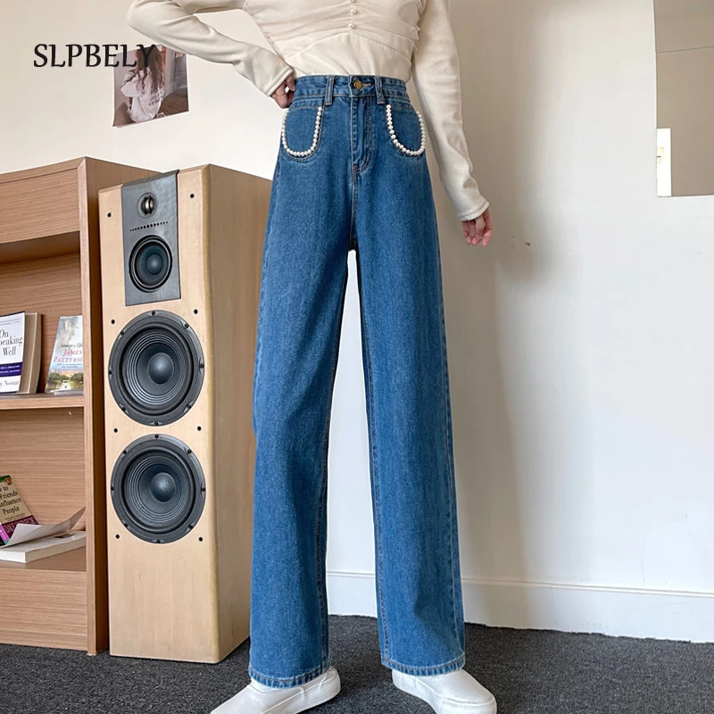 Джинсы SLPBELY женские с высокой талией, свободные винтажные длинные широкие штаны из денима, уличная одежда с жемчужными бусинами, в стиле рет...
Джинсы SLPBELY женские с высокой талией, свободные винтажные длинные широкие штаны из денима, уличная одежда с жемчужными бусинами, в стиле рет...
