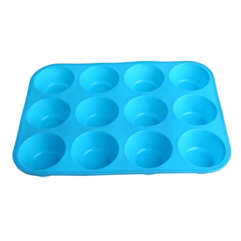 Silicone Nonstick 12 Cups Muffin Pan Cupcake Tray Cake Baking Mold 
Silicone Nonstick 12 Cups Muffin Pan Cupcake Tray Cake Baking Mold
