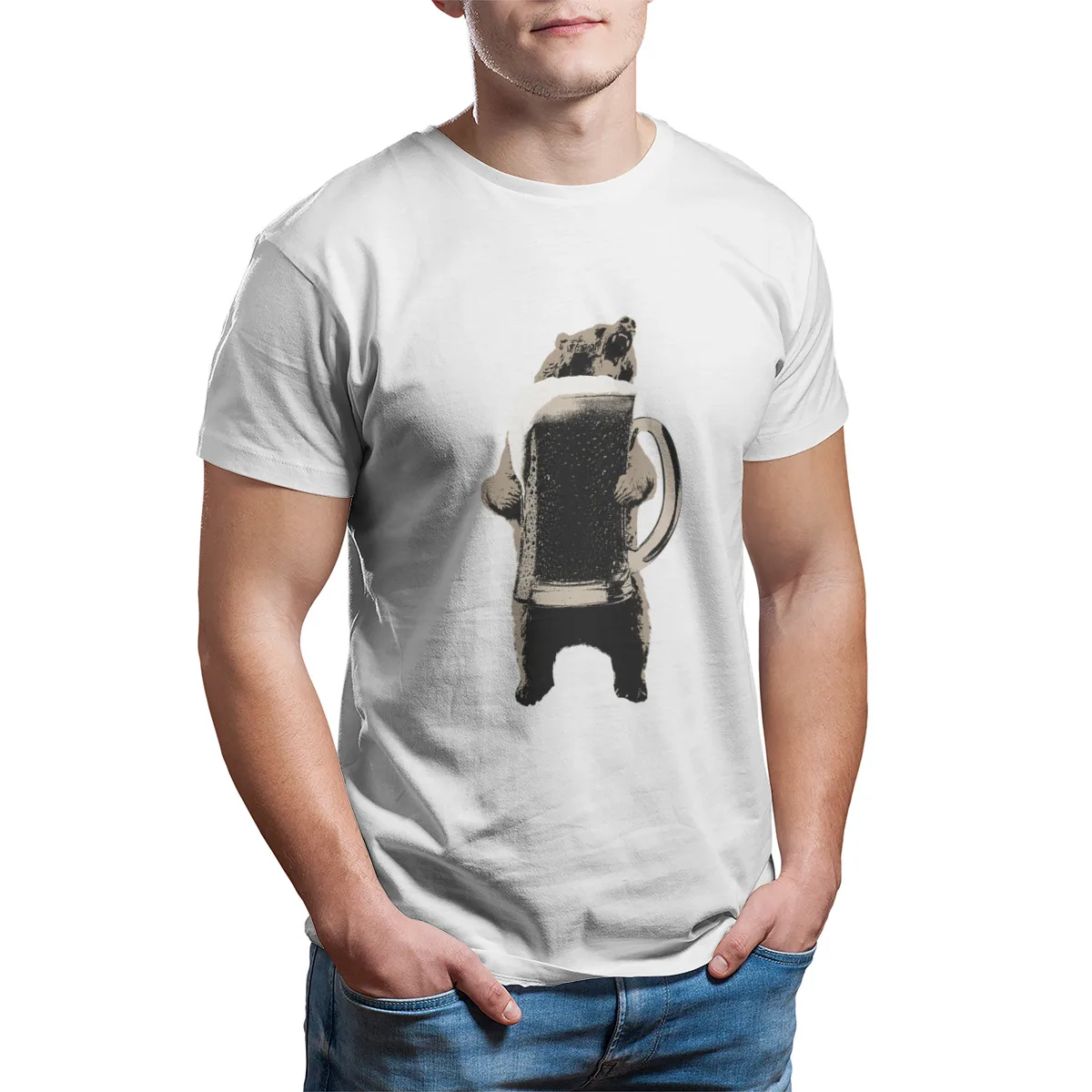 Beer Bear Funny Drinking Essentials Cute Short Sleeve Oversized Men Clothing Graphic Tees Men Streetwear 
Beer Bear Funny Drinking Essentials Cute Short Sleeve Oversized Men Clothing Graphic Tees Men Streetwear