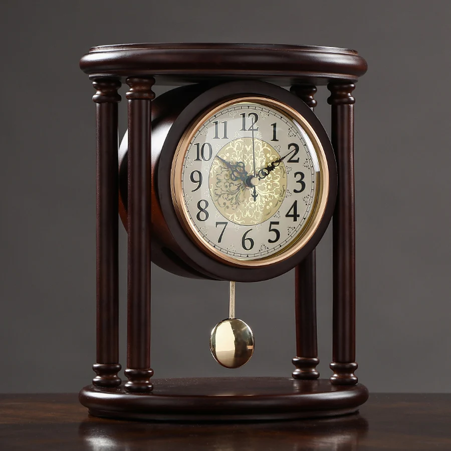 Vintage Retro Wooden Table Clock Living Room American Large Desk Clock Pendulum Clock Desktop Home Table Watch Decoration Gift
Vintage Retro Wooden Table Clock Living Room American Large Desk Clock Pendulum Clock Desktop Home Table Watch Decoration Gift
