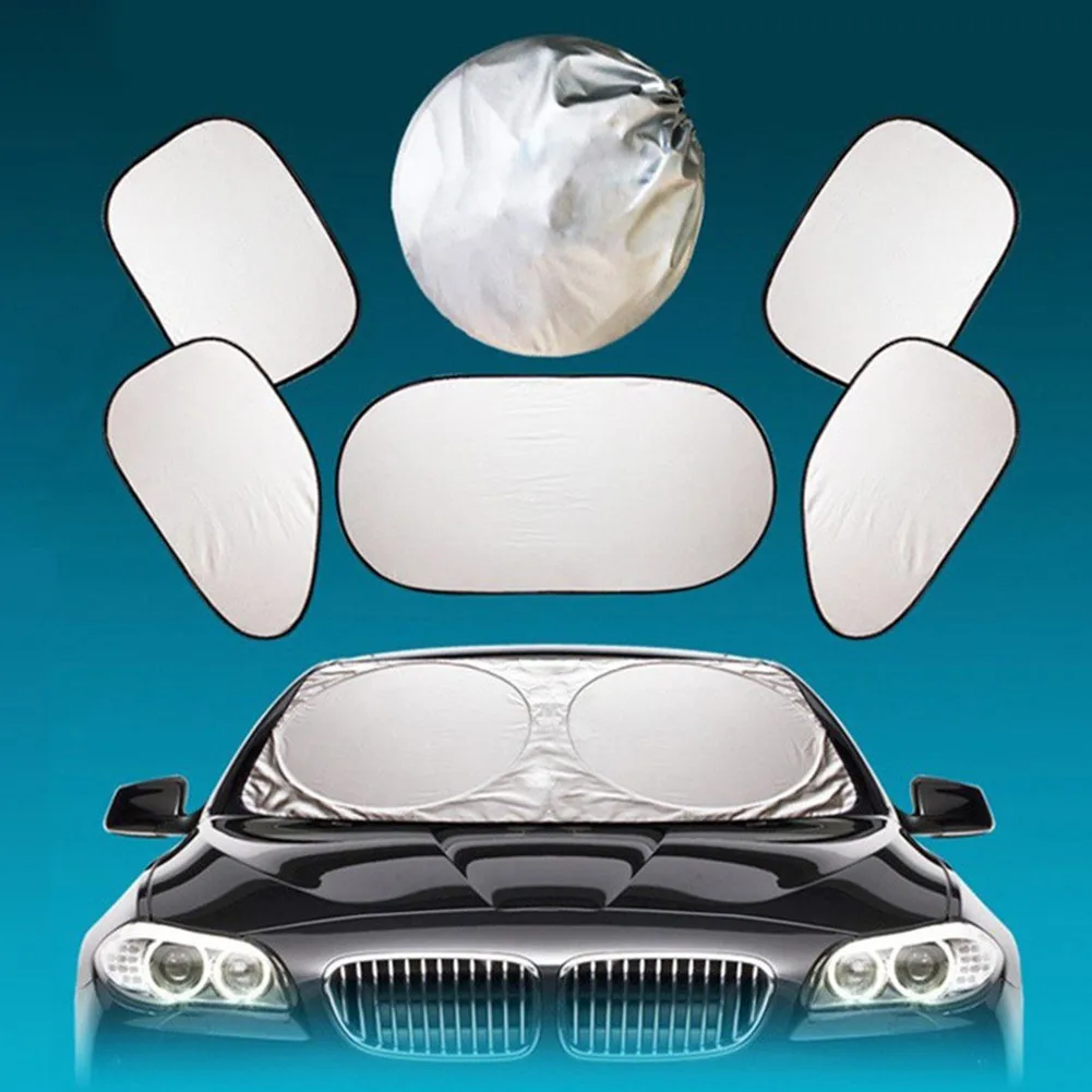 550g Car Sunshade Sun Shade Car Accessory Front Rear Whole Window Film