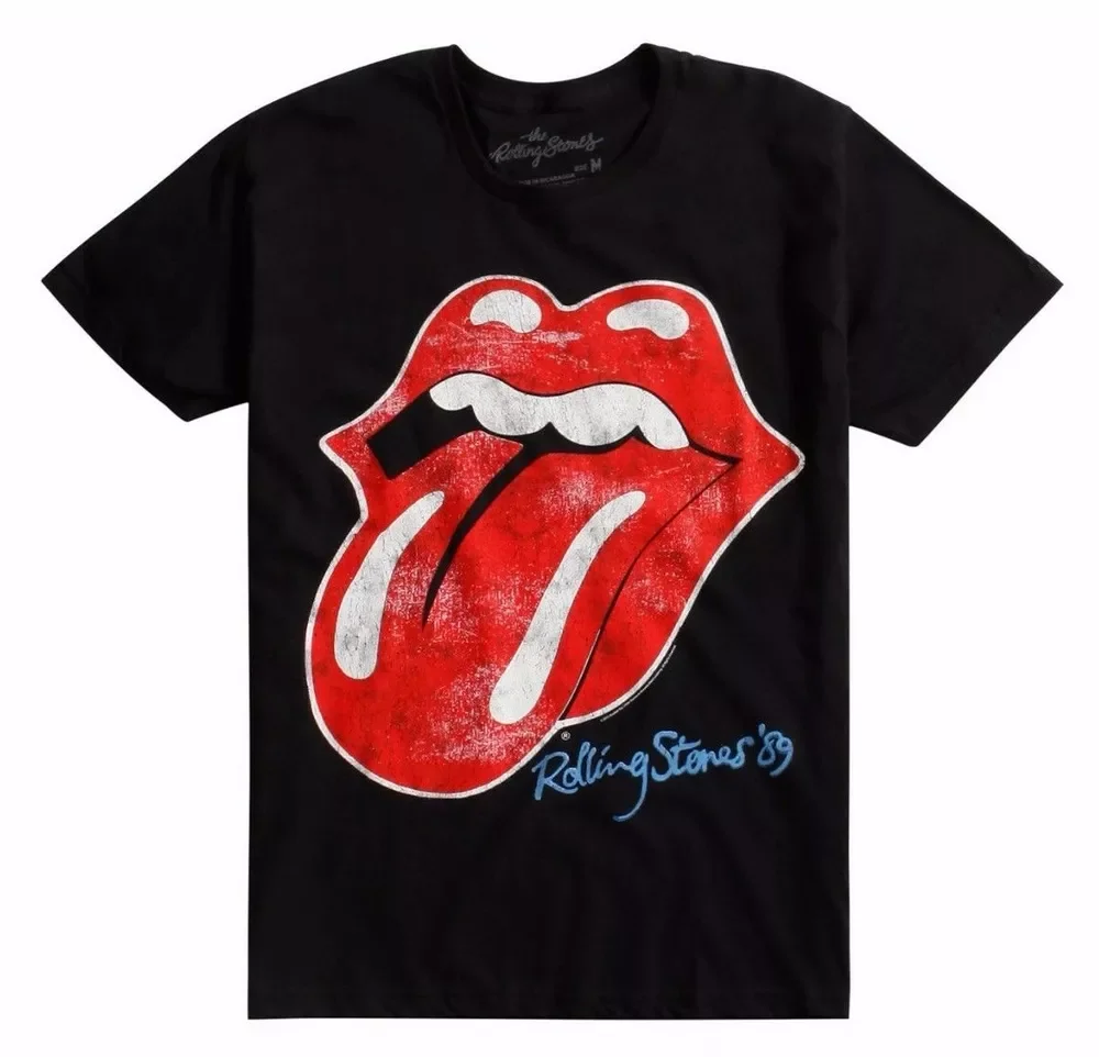 

The Rolling Stones '89 TONGUE T-Shirt Black NEW 100% Authentic & Official
