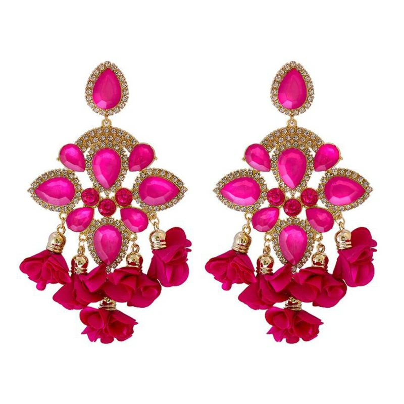 European And American Fashion Big Earrings Tassel Flower Drop Earrings Woman Statement Luxury Earrings Hot Jewelry Wholesale
European And American Fashion Big Earrings Tassel Flower Drop Earrings Woman Statement Luxury Earrings Hot Jewelry Wholesale